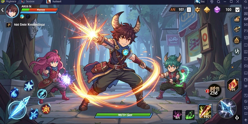 Pengguna sedang bersaing di mode multiplayer.