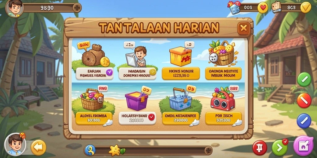 Pilihan permainan yang beragam dan menarik.