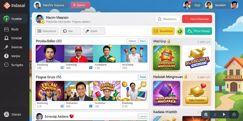 Fitur misi harian untuk mendapatkan hadiah menarik.