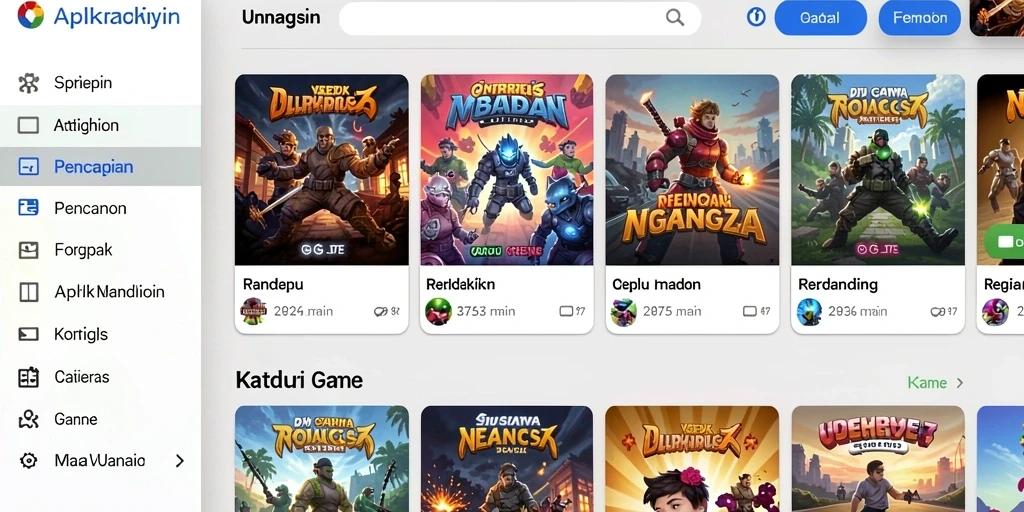 Berbagai permainan yang seru dan menantang untuk dimainkan.
